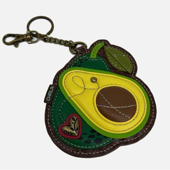 Chala Coin Purse Avocado Shaped - Green Brown - Picture 1 of 2